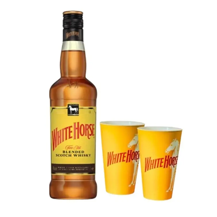 Whisky White Horse 1L + 2 Copos GRÁTIS